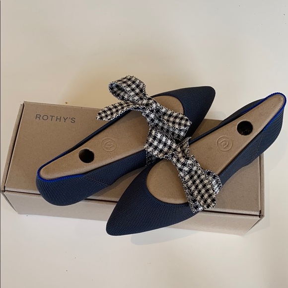 Rothy’s The Mary Jane in Ink Gingham. - Picture 6 of 11